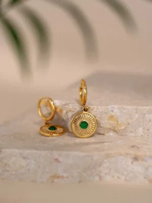 Boheme Emerald Hoops