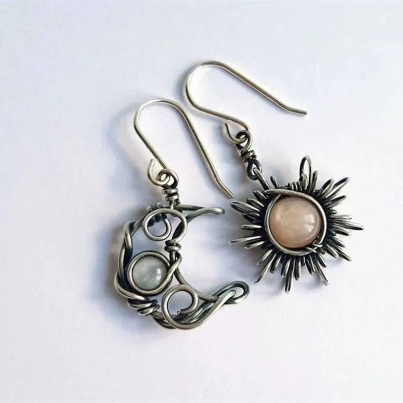 Bohemia Sun And Moon Earrings
