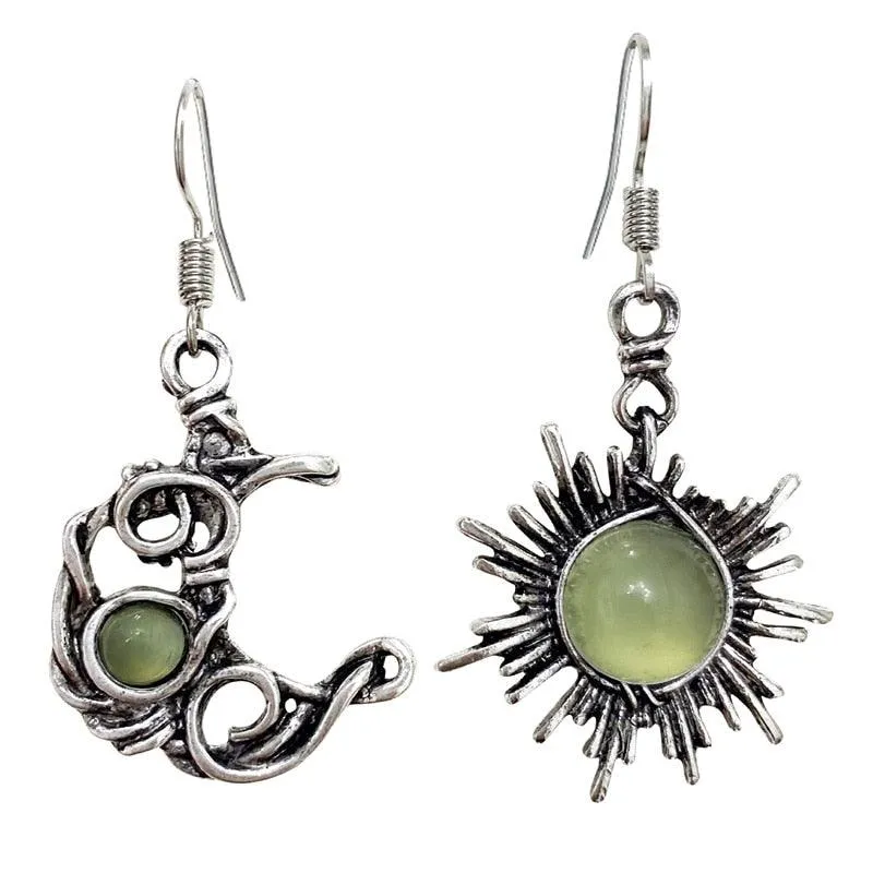 Bohemia Sun And Moon Earrings