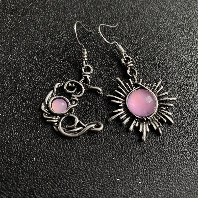 Bohemia Sun And Moon Earrings