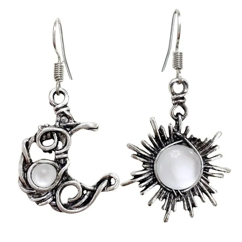 Bohemia Sun And Moon Earrings