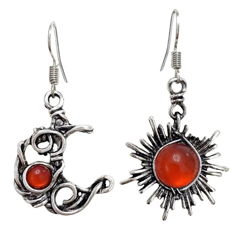 Bohemia Sun And Moon Earrings