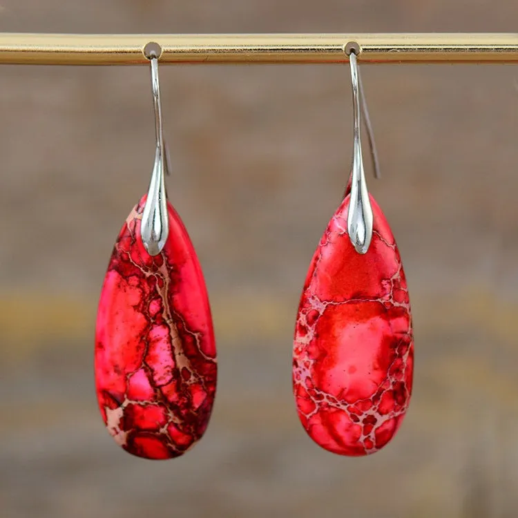 Bohemian Emperor Water Drop Stone  - The Nevermore Boho Earrings for Women