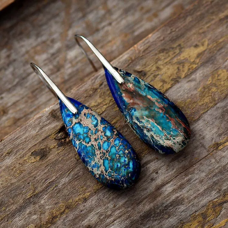 Bohemian Emperor Water Drop Stone  - The Nevermore Boho Earrings for Women