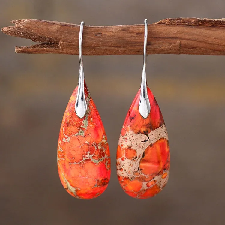 Bohemian Emperor Water Drop Stone  - The Nevermore Boho Earrings for Women