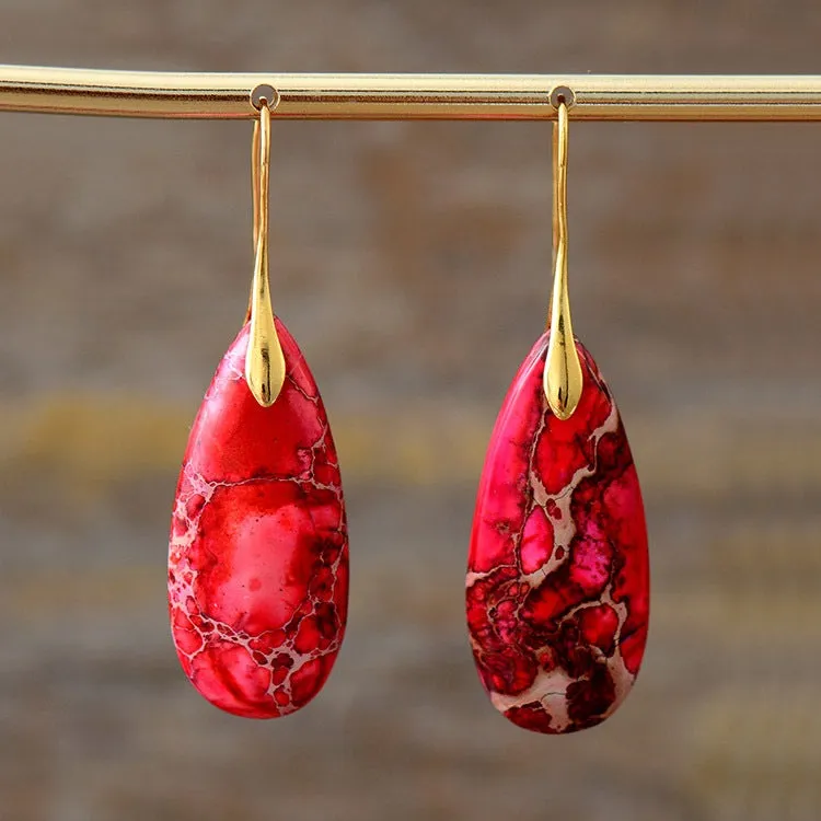 Bohemian Emperor Water Drop Stone  - The Nevermore Boho Earrings for Women