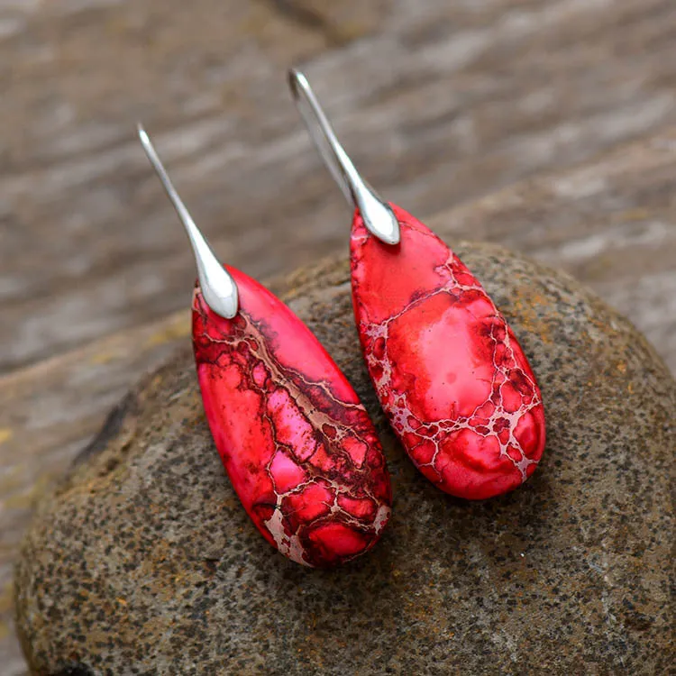 Bohemian Emperor Water Drop Stone  - The Nevermore Boho Earrings for Women