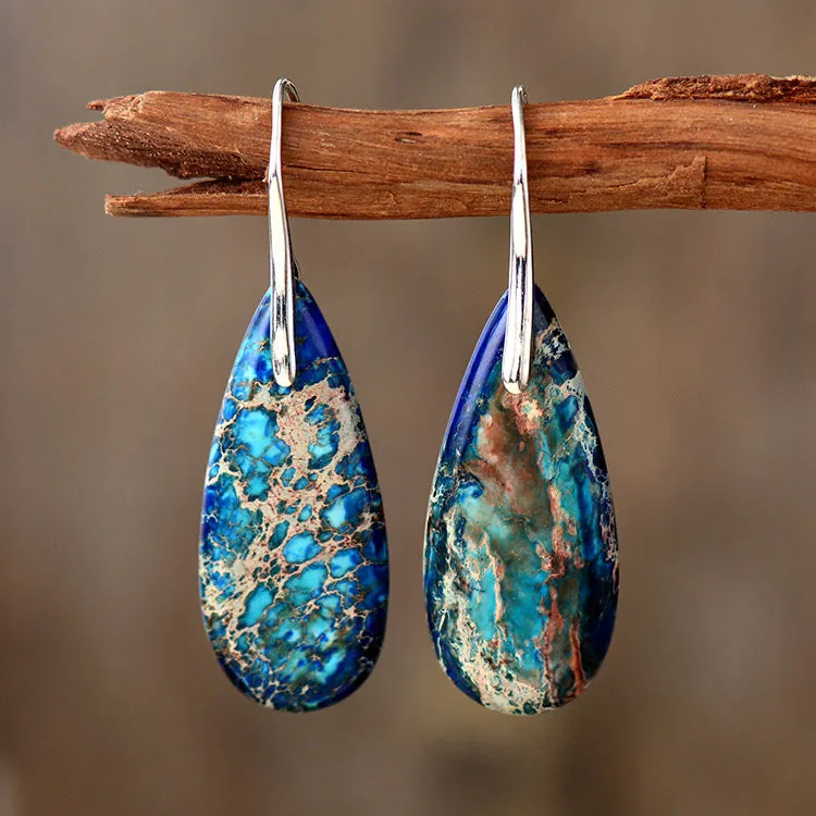 Bohemian Emperor Water Drop Stone  - The Nevermore Boho Earrings for Women