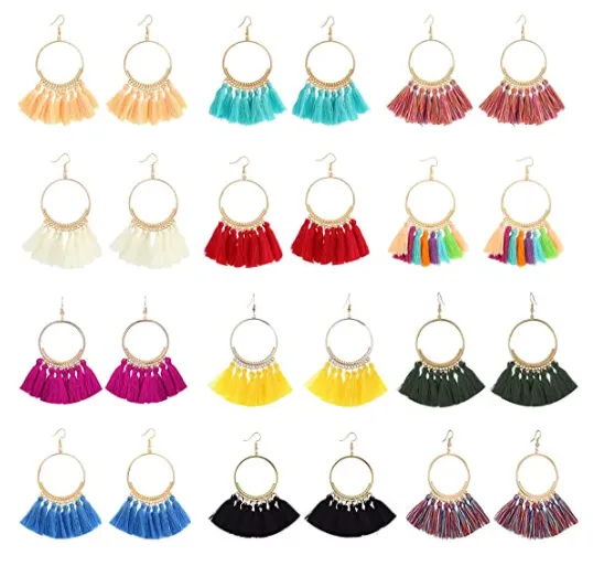 Bohemian Hoop Earrings