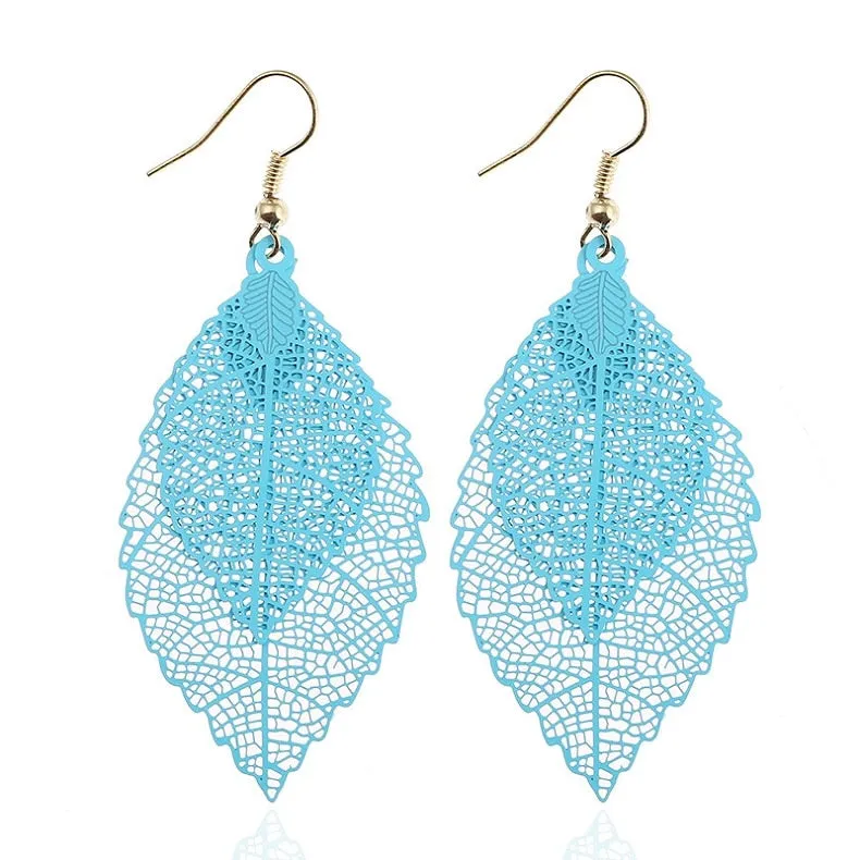 Bohemian Leaves Dangle Earrings