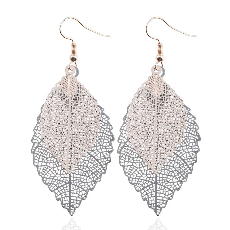 Bohemian Leaves Dangle Earrings