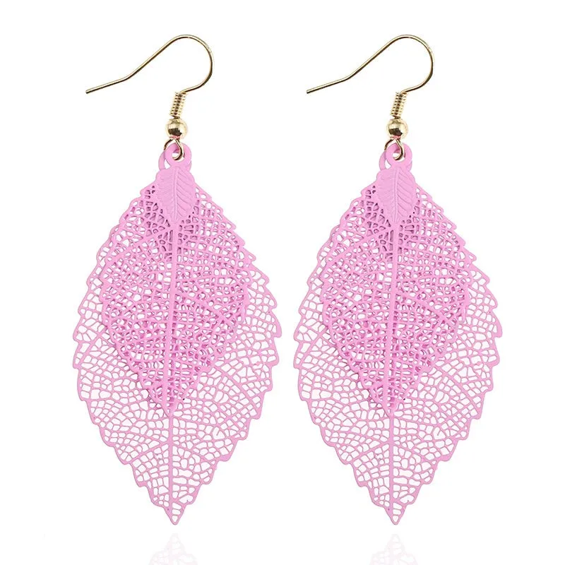 Bohemian Leaves Dangle Earrings