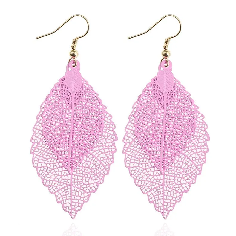Bohemian Leaves Dangle Earrings