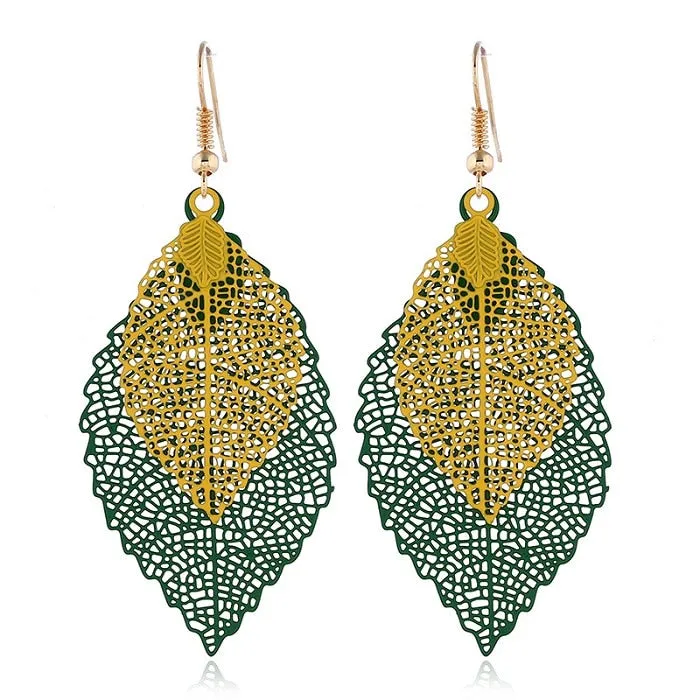 Bohemian Leaves Dangle Earrings