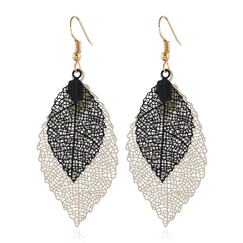 Bohemian Leaves Dangle Earrings