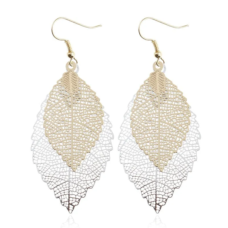 Bohemian Leaves Dangle Earrings