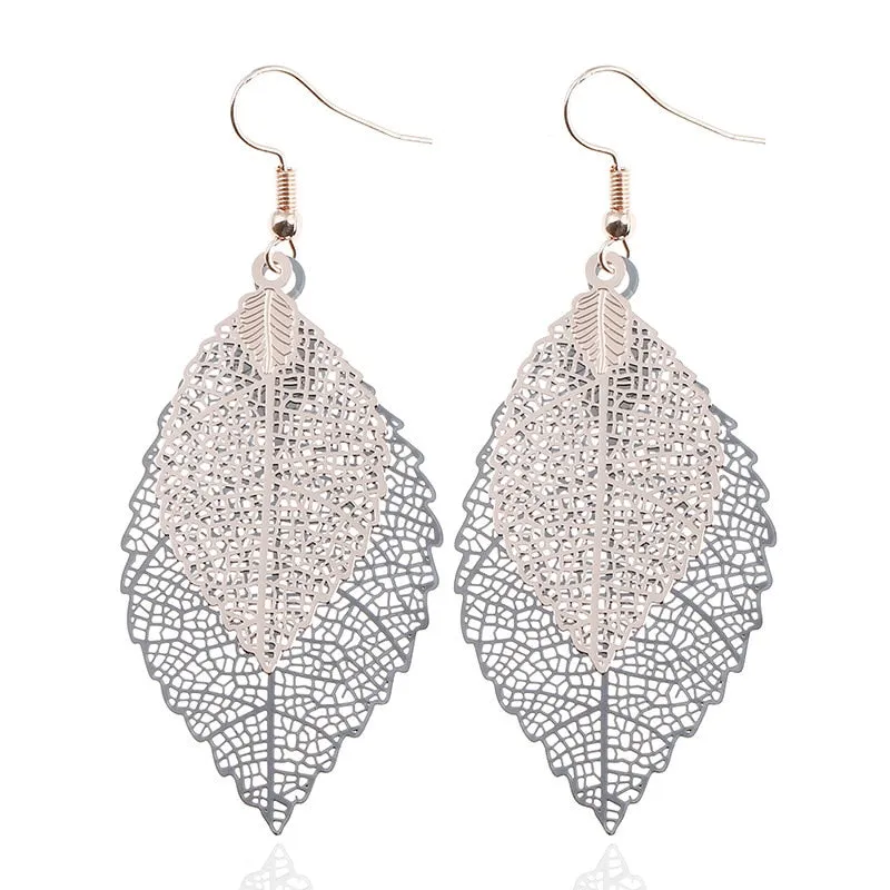 Bohemian Leaves Dangle Earrings