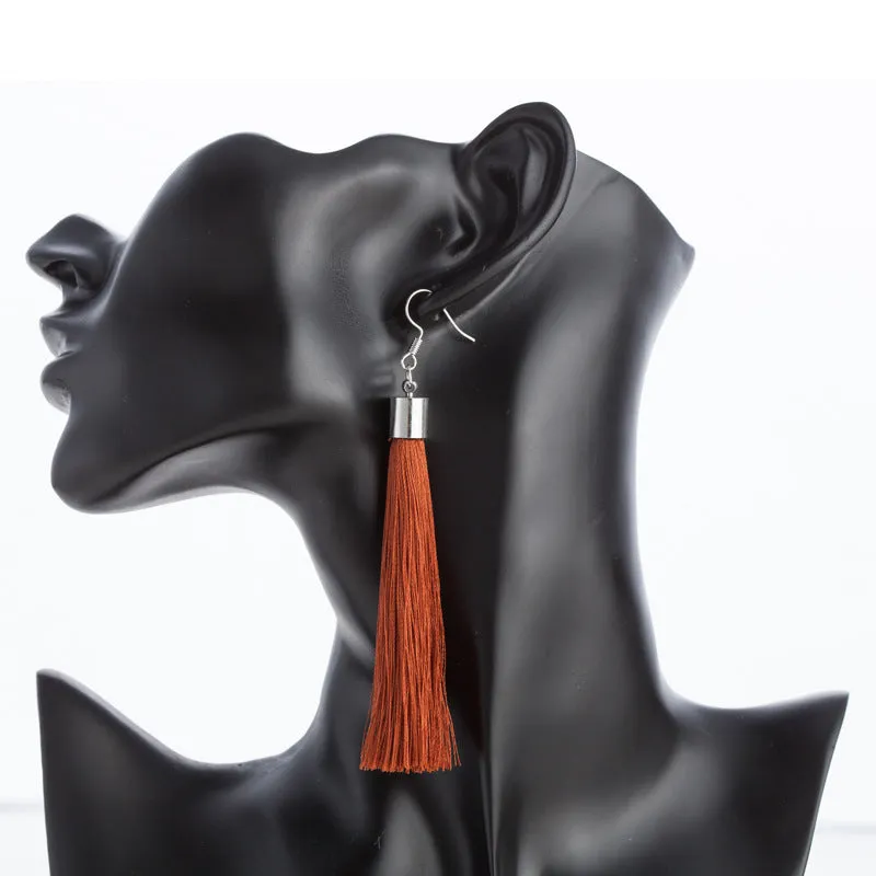 Bohemian tassel earrings