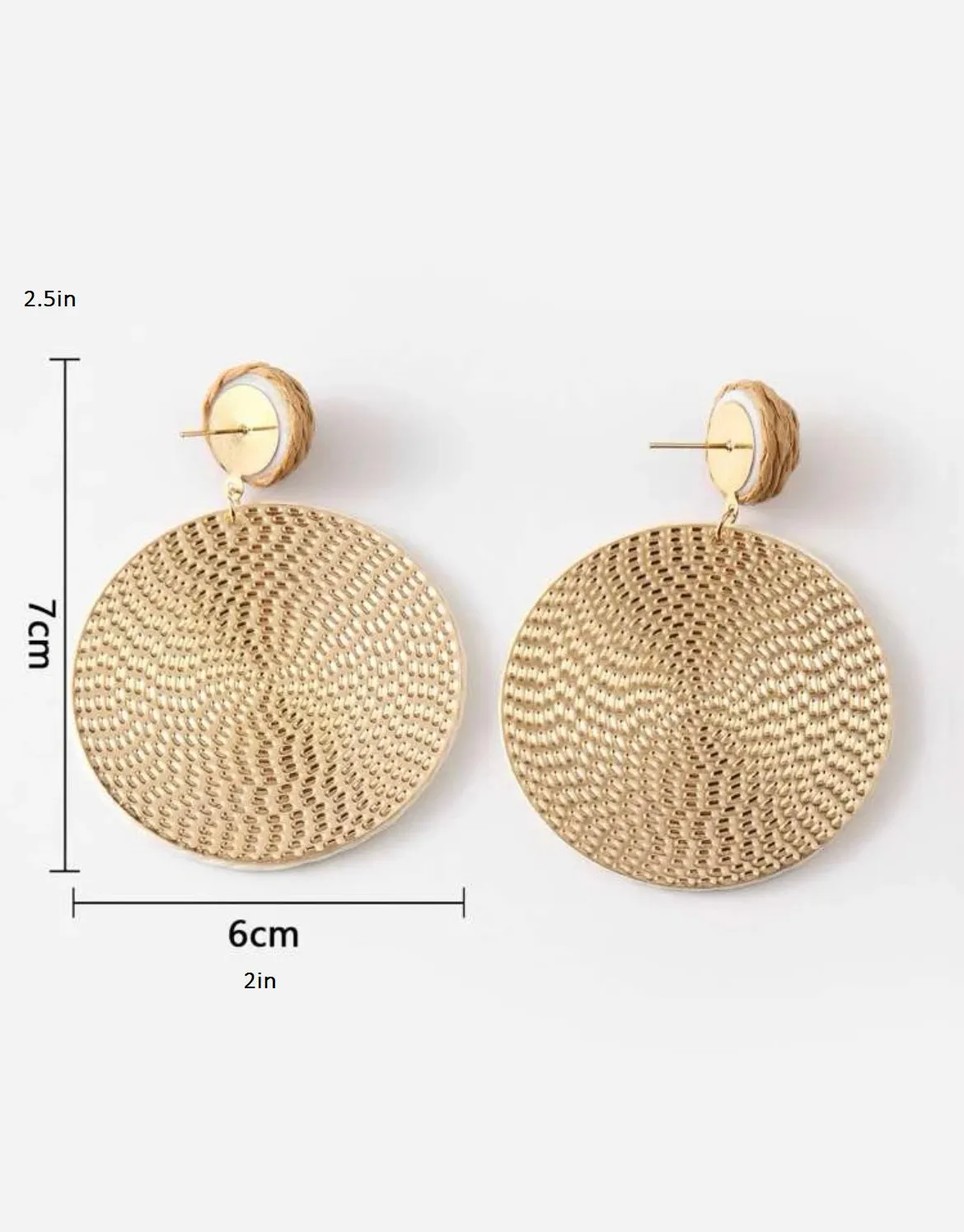 Boho Rattan Earrings