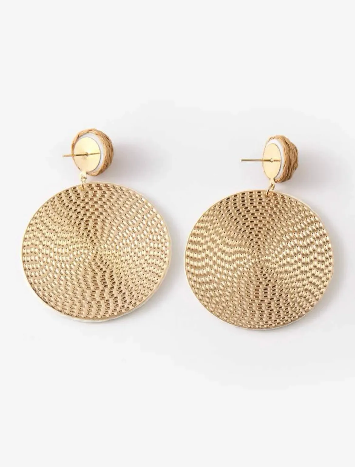 Boho Rattan Earrings