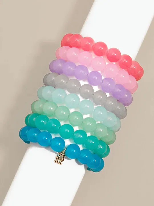 Bracelet - Glass Bead Stretch