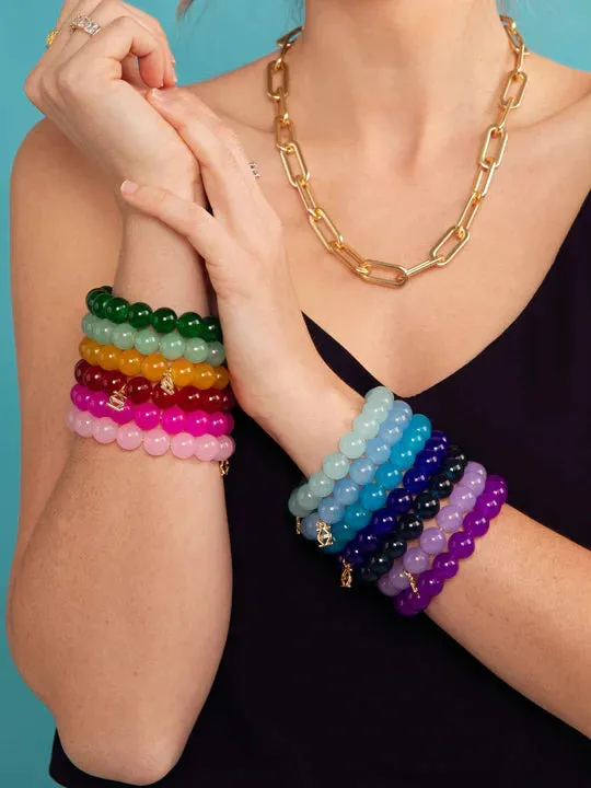 Bracelet - Glass Bead Stretch