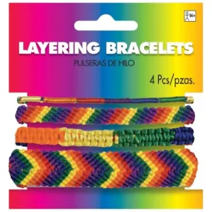 Bracelets - Rainbow - Pack of 4