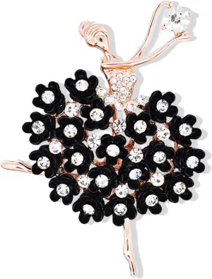 Brooches For Women Sweater Pin Ladies' Pearl Broochcrystal Badge Broochvintage Pin