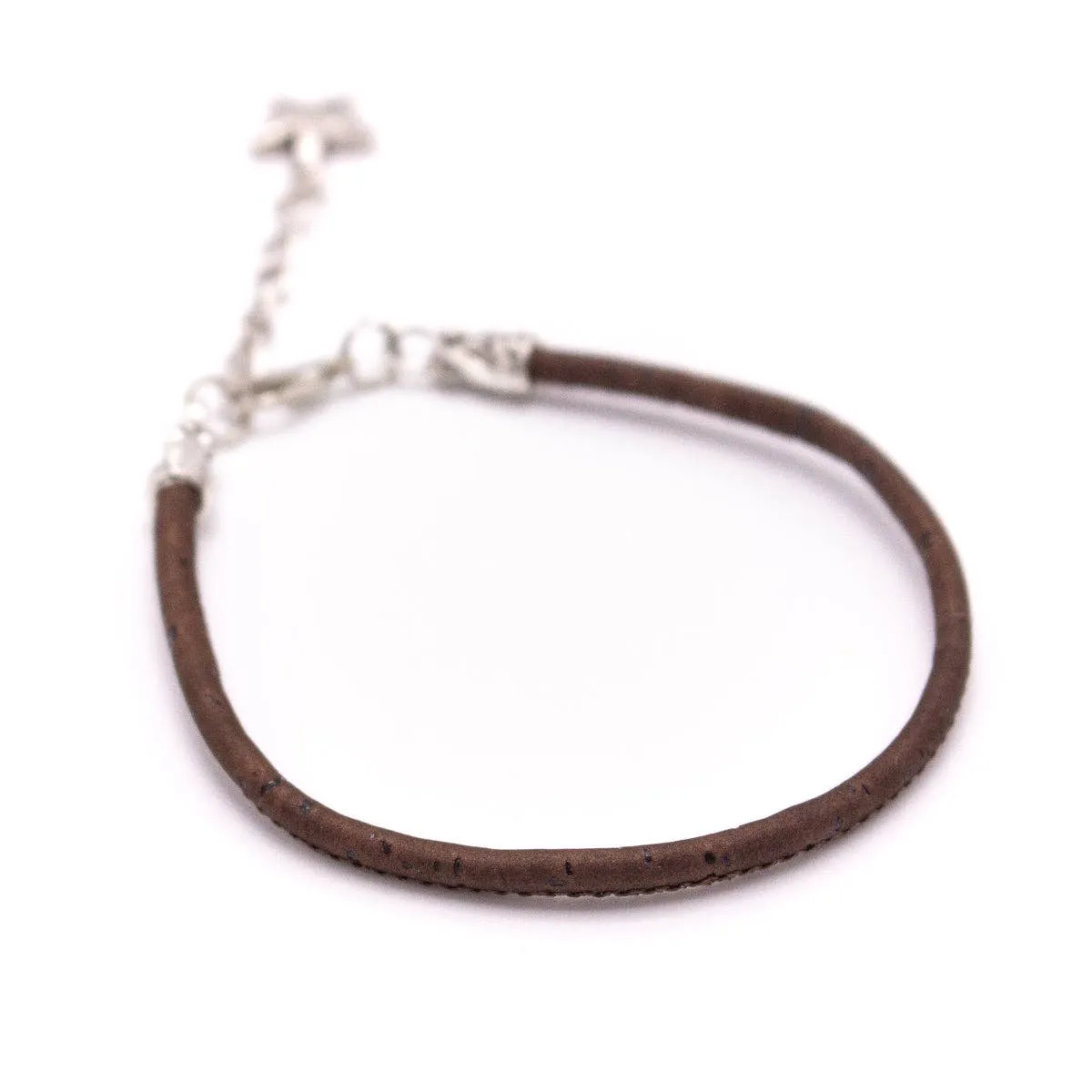 Brown cork cord Handmade bracelet BR-02-B-10