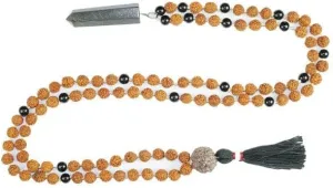 Buddhist Prayer 108 1 Beads Rudraksha Onyx Mala Meditation Chkara