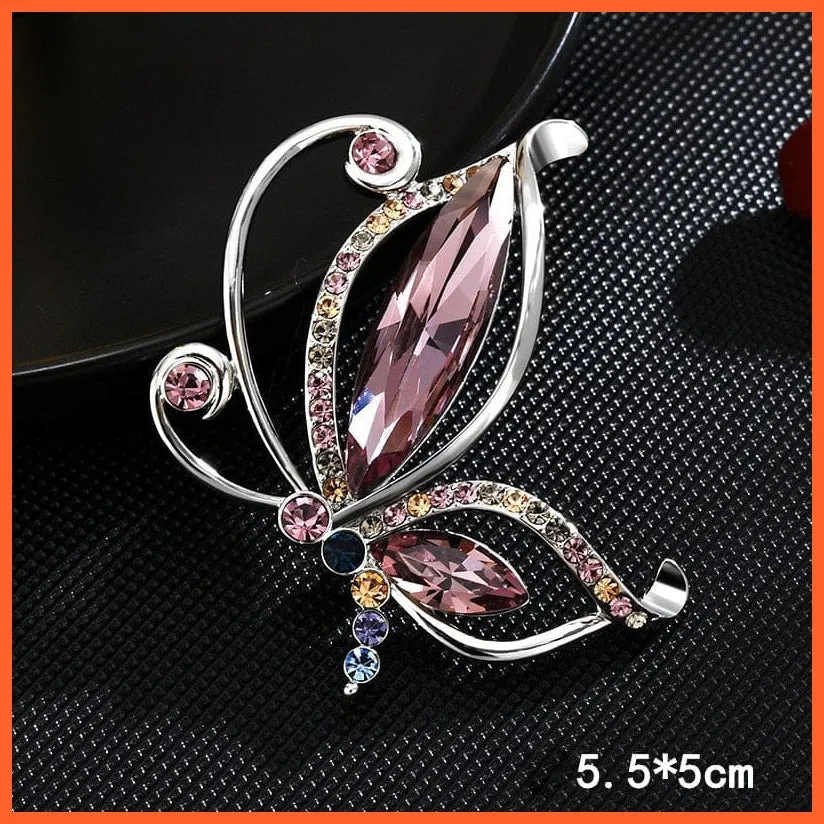 Butterfly Brooches For Women | Charm Pearl Gold Color Brooch Pins