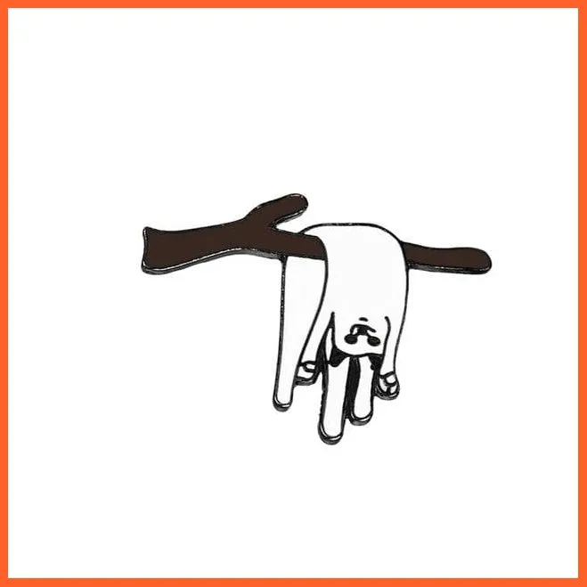 Cartoon Animal Brooches | Cool Kitten Collar Lapel Pin Bag Metal Badges