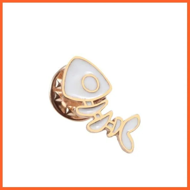 Cartoon Animal Brooches | Cool Kitten Collar Lapel Pin Bag Metal Badges