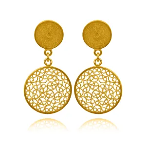 CATALINA SOLID GOLD 18K EARRINGS FILIGREE