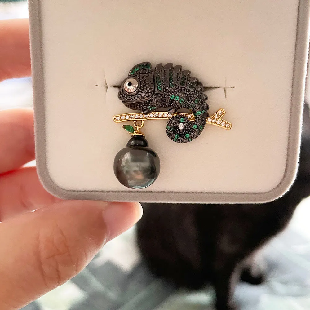 Chameleon Tahitian Pearl Pendant