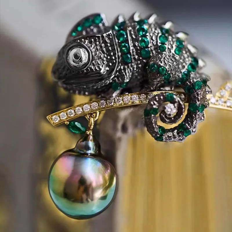 Chameleon Tahitian Pearl Pendant
