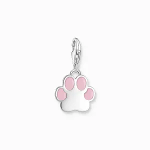 Charm Pendant Pink Paw Silver | Thomas Sabo
