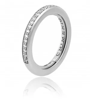 Chimento Forever Stack Me Line 18ct White Gold Diamond Adjustable Size-Fit Ring