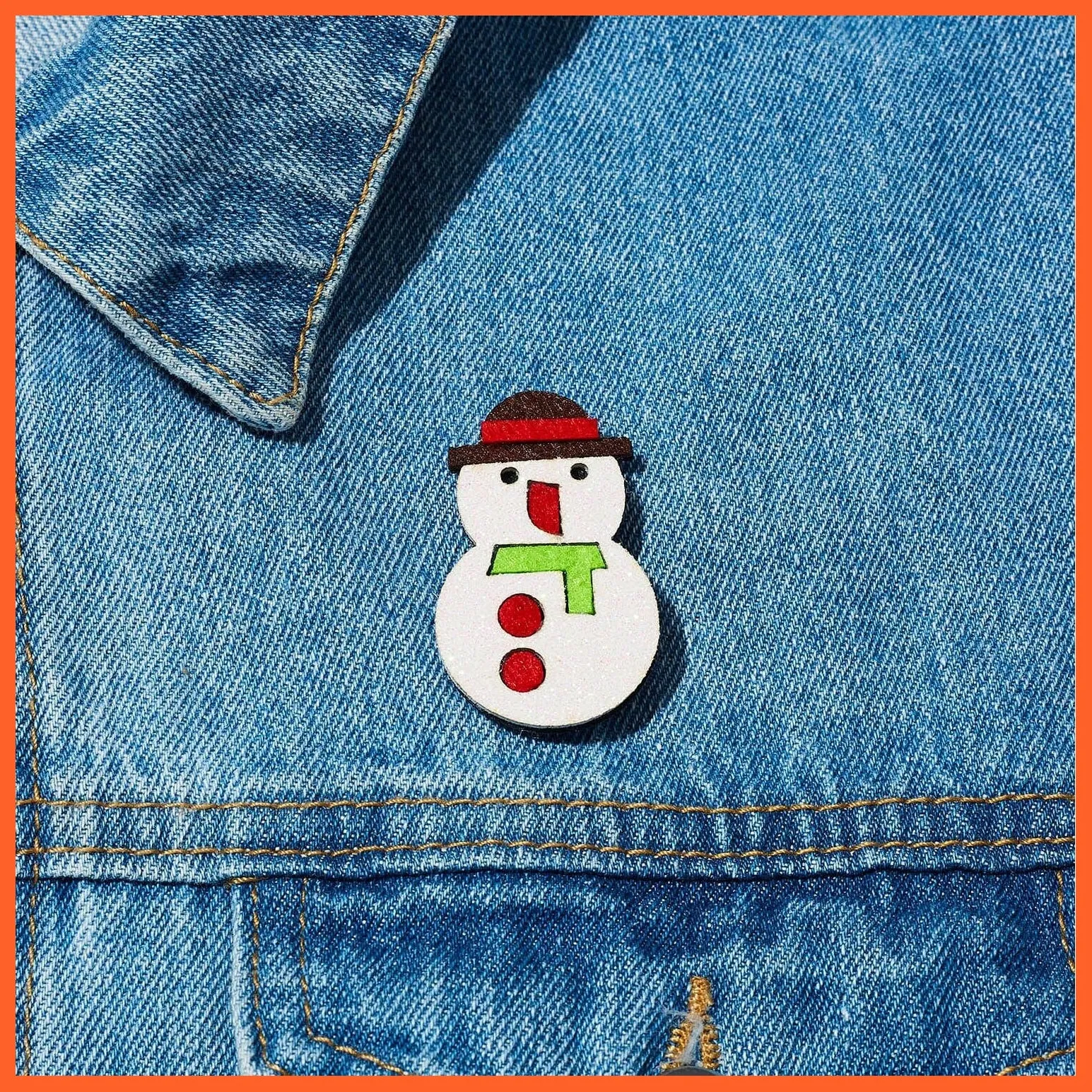 Christmas Enamel Snowman Hats Brooch Pins | Christmas Gifts