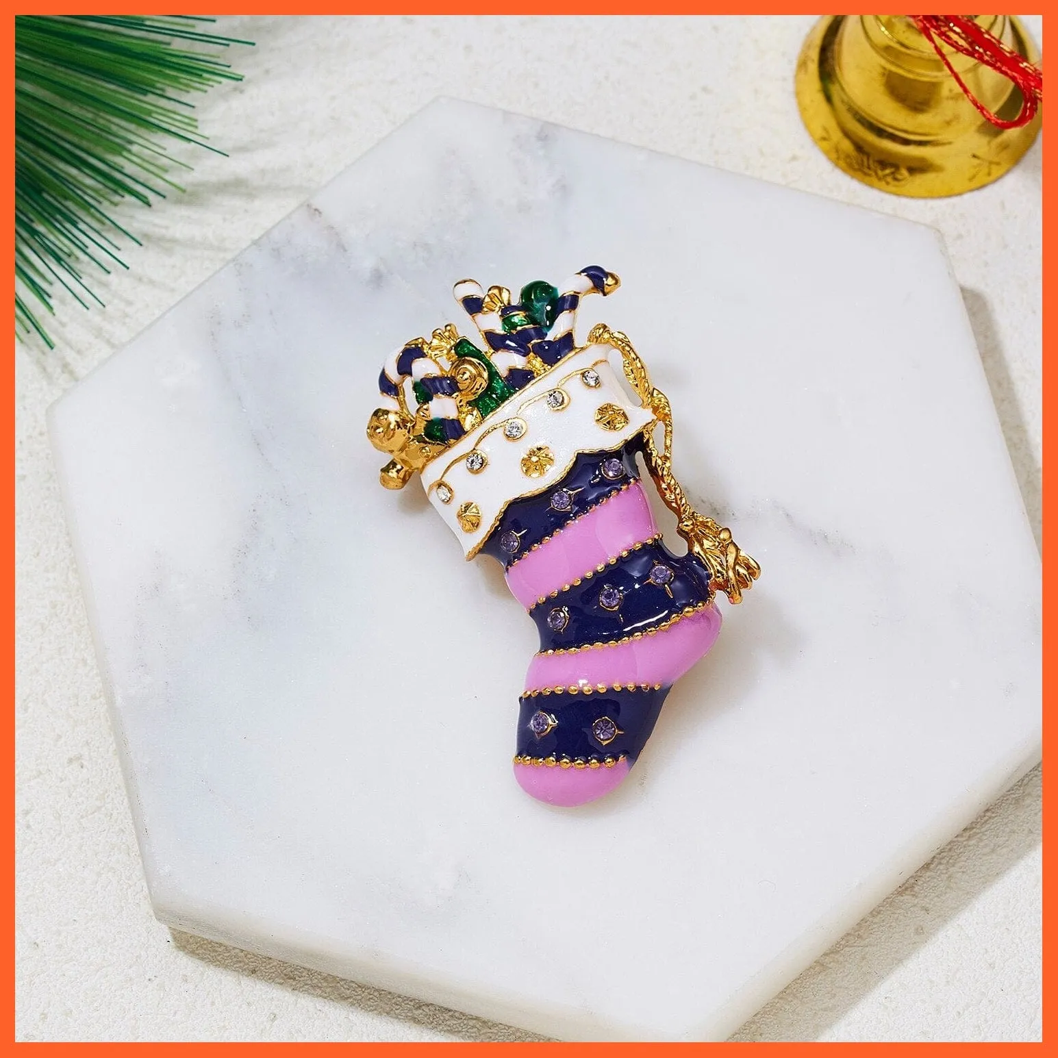 Christmas Enamel Snowman Hats Brooch Pins | Christmas Gifts