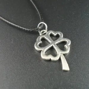 Clover Leaf Small Pendants Leather Necklaces for Women