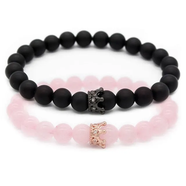 Colorful King and Queen Couples Bracelets