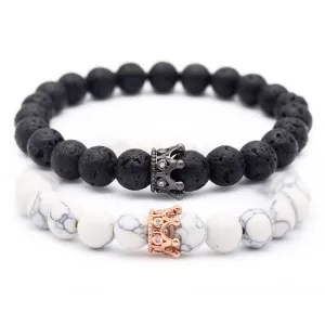 Colorful King and Queen Couples Bracelets