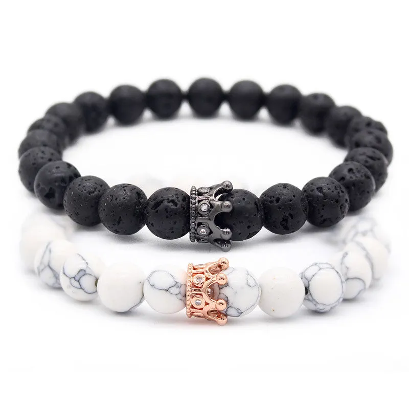 Colorful King and Queen Couples Bracelets