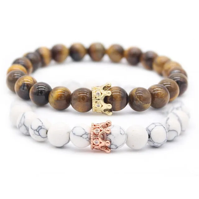 Colorful King and Queen Couples Bracelets