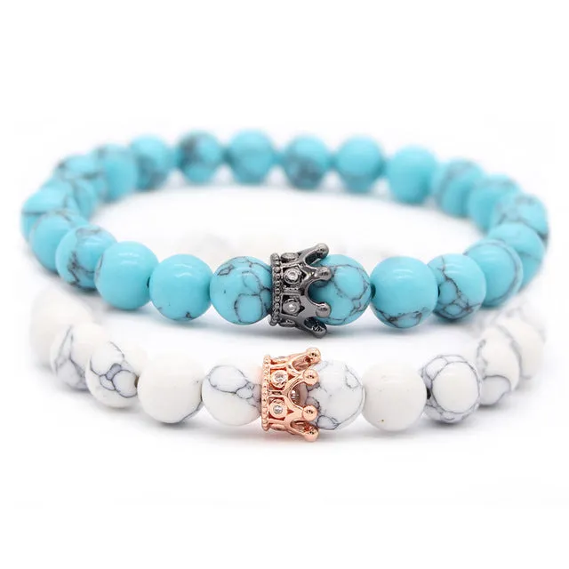 Colorful King and Queen Couples Bracelets