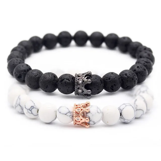 Colorful King and Queen Couples Bracelets
