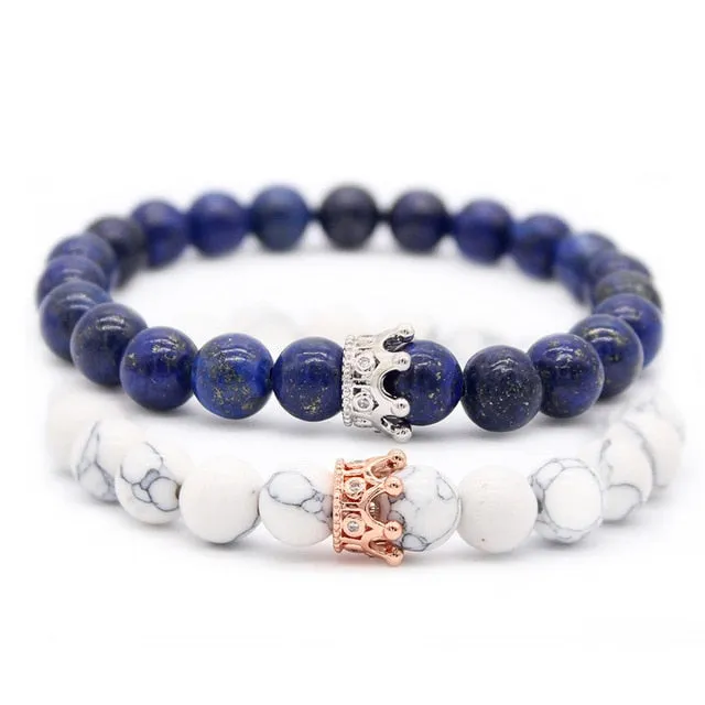 Colorful King and Queen Couples Bracelets