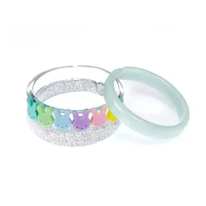 Colorful Pastel Bunnies Bracelets