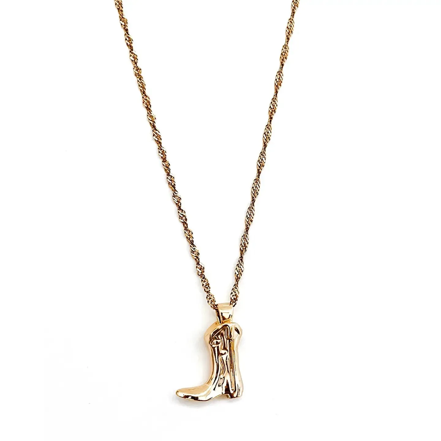Cowgirl Up Boot Necklace